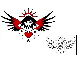 Angel Tattoo Religious & Spiritual tattoo | RTF-00128