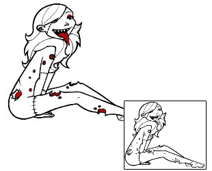 Woman Tattoo Horror tattoo | RTF-00134