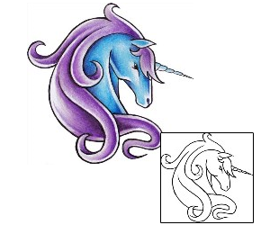 Unicorn Tattoo Animal tattoo | RUF-00011