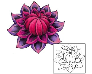 Lotus Tattoo Plant Life tattoo | RUF-00013