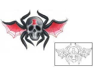 Spider Web Tattoo Insects tattoo | RVF-00094