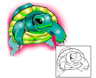 Turtle Tattoo Reptiles & Amphibians tattoo | RYF-00058