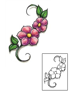 Cherry Blossom Tattoo Plant Life tattoo | S1F-00025