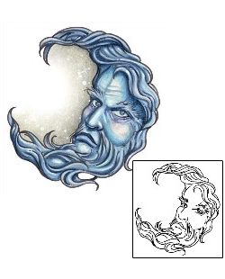 Moon Tattoo Mythology tattoo | S1F-00028