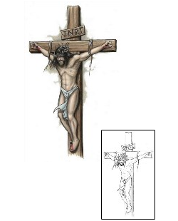Jesus Tattoo Religious & Spiritual tattoo | S1F-00033