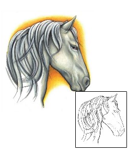 Horse Tattoo Animal tattoo | S1F-00050