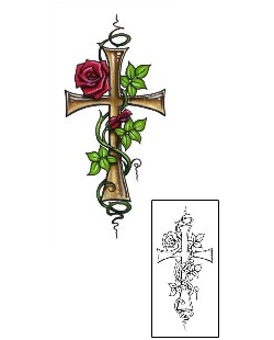 Rose Tattoo Religious & Spiritual tattoo | S1F-00072