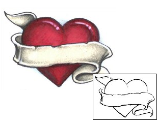 Heart Tattoo Miscellaneous tattoo | S1F-00101