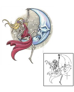 Moon Tattoo Horror tattoo | S1F-00200