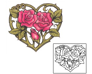 Rose Tattoo For Women tattoo | S1F-00229