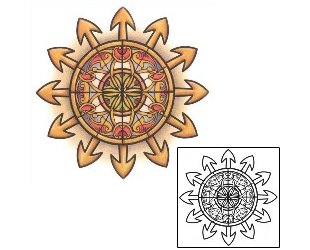 Sun Tattoo Astronomy tattoo | S1F-00246