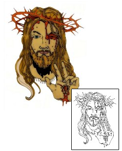 Jesus Tattoo Religious & Spiritual tattoo | S3F-00188