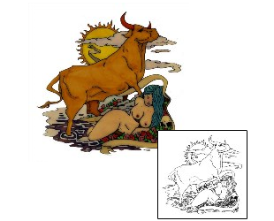 Bull Tattoo Mythology tattoo | S3F-00221