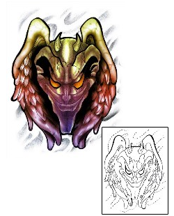 Devil - Demon Tattoo Mythology tattoo | S4F-00028