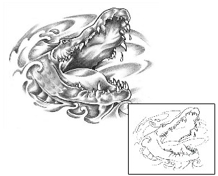 Reptiles & Amphibians Tattoo Horror tattoo | S4F-00054