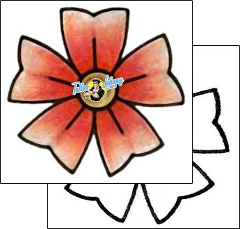 Flower Tattoo plant-life-flowers-tattoos-shelley-keller-s7f-00081