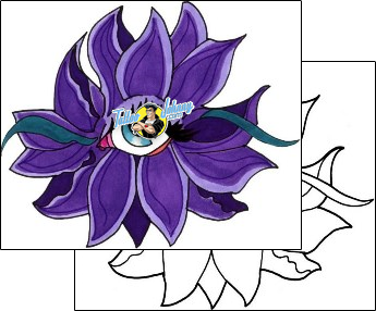 Flower Tattoo plant-life-flowers-tattoos-sunshine-s9f-00007