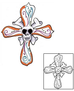 Crossbones Tattoo Religious & Spiritual tattoo | S9F-00115