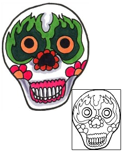 Day of the Dead Tattoo Ethnic tattoo | S9F-00131