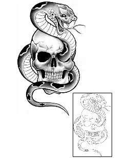 Reptile Tattoo Horror tattoo | SAF-00035