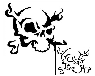 Skull Tattoo Miscellaneous tattoo | SAF-00040