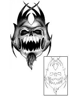 Devil - Demon Tattoo Horror tattoo | SAF-00047