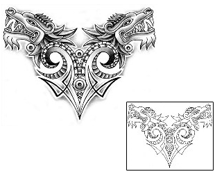 Monster Tattoo Specific Body Parts tattoo | SAF-00048