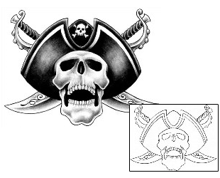 Pirate Tattoo Miscellaneous tattoo | SAF-00091