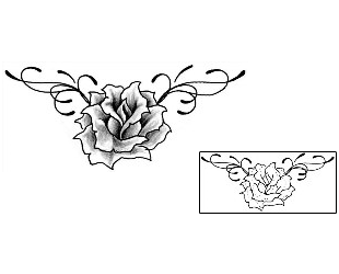 Flower Tattoo Specific Body Parts tattoo | SAF-00098