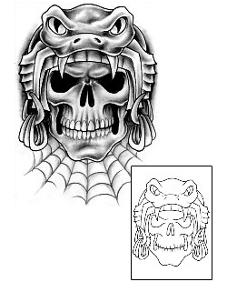 Spider Web Tattoo Horror tattoo | SAF-00124