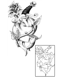 Skull Tattoo Plant Life tattoo | SAF-00135