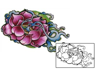Asian Tattoo Plant Life tattoo | SBF-00034