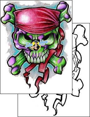 Skull Tattoo horror-skull-tattoos-sean-beck-sbf-00082