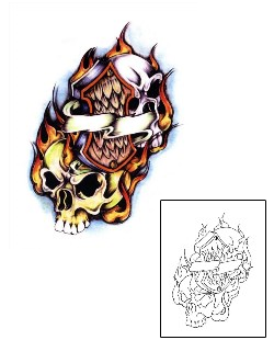 Skull Tattoo Horror tattoo | SCF-00018
