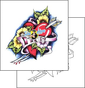 Heart Tattoo for-women-heart-tattoos-sacred-clown-scf-00130