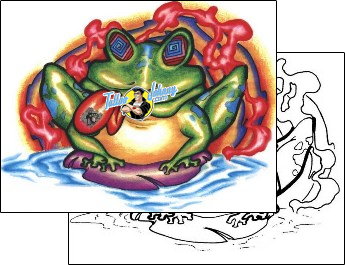 Frog Tattoo animal-tattoos-sacred-clown-scf-00268