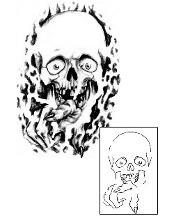 Skull Tattoo Horror tattoo | SCF-00367