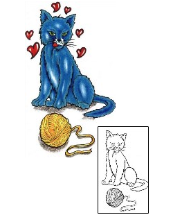 Cat Tattoo Animal tattoo | SCF-00401