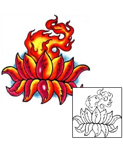 Lotus Tattoo Plant Life tattoo | SCF-00431