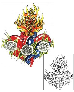 Sacred Heart Tattoo Religious & Spiritual tattoo | SCF-00465
