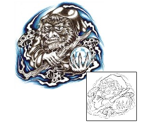 Wizard Tattoo Mythology tattoo | SCF-00470