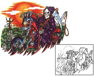 Reaper Tattoo Horror tattoo | SCF-00497