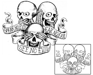 Skeleton Tattoo Horror tattoo | SCF-00650