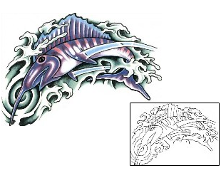 Fish Tattoo Marine Life tattoo | SCF-00673