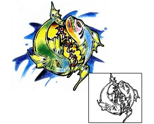 Fish Tattoo Marine Life tattoo | SCF-00685