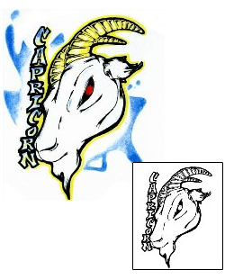 Capricorn Tattoo Zodiac tattoo | SCF-00687