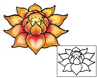 Lotus Tattoo Plant Life tattoo | SEF-00026