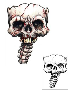 Skeleton Tattoo Horror tattoo | SEF-00047
