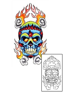 Fire – Flames Tattoo Religious & Spiritual tattoo | SEF-00051