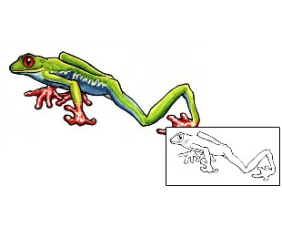 Frog Tattoo Reptiles & Amphibians tattoo | SEF-00077
